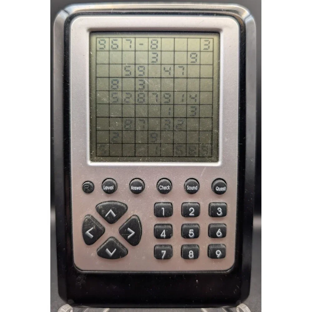 Electronic Sudoku Handheld Game – Works – Portable Puzzle Machine